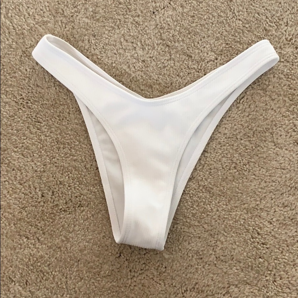 white bikini bottoms!